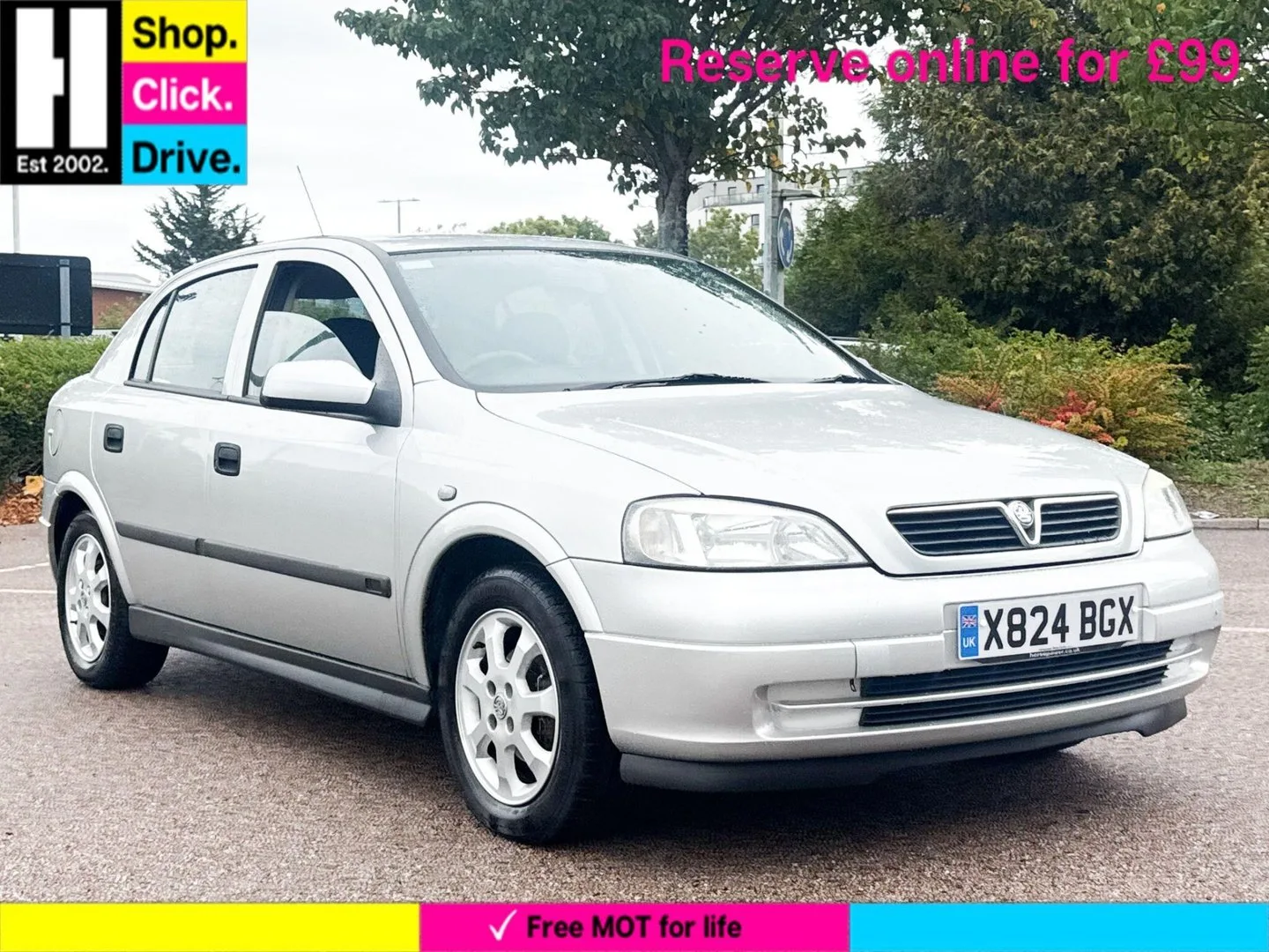 2001 Vauxhall Astra 1.6i 16v Club Hatchback 5dr Petrol Automatic (185 g/km, 99 bhp)