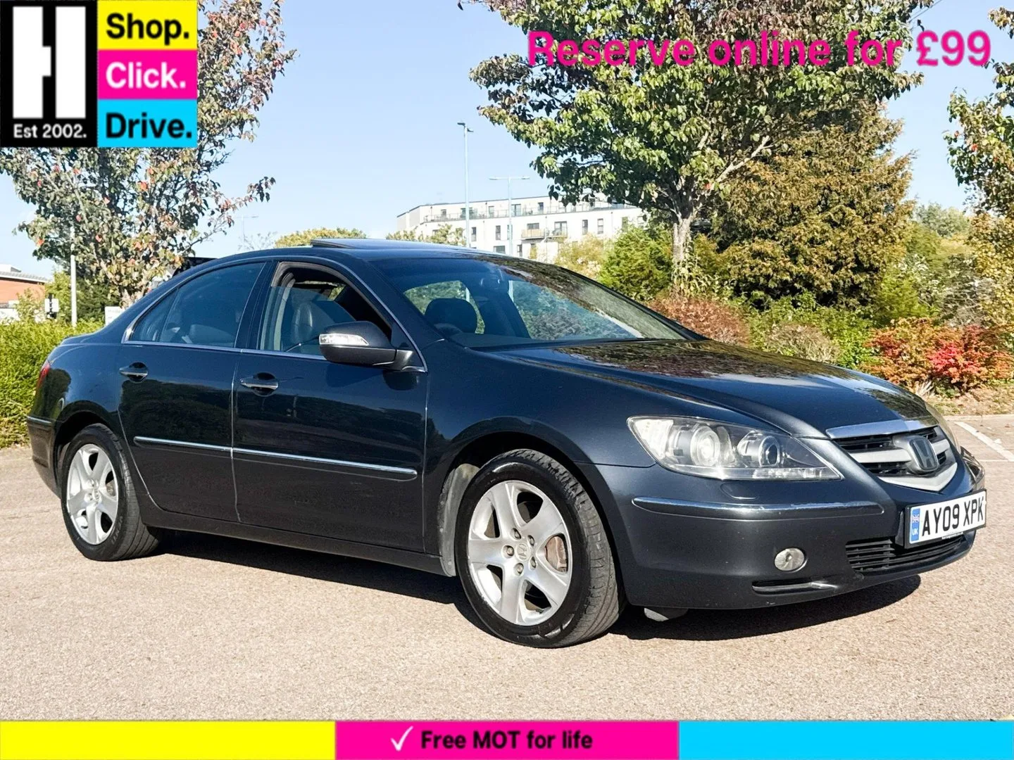 2009 Honda Legend 3.5 i-VTEC V6 EX Saloon 4dr Petrol Automatic (282 g/km, 291 bhp)