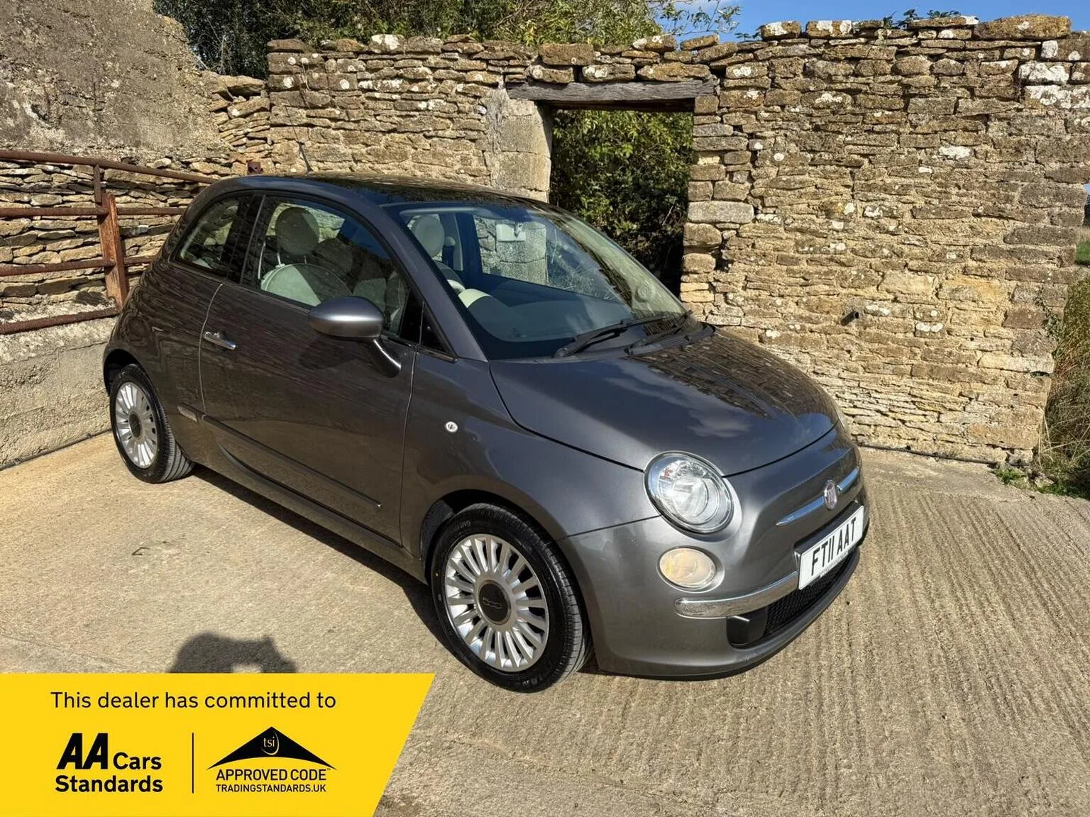 2011 Fiat 500 1.2 Lounge Euro 5 (s/s) 3dr
