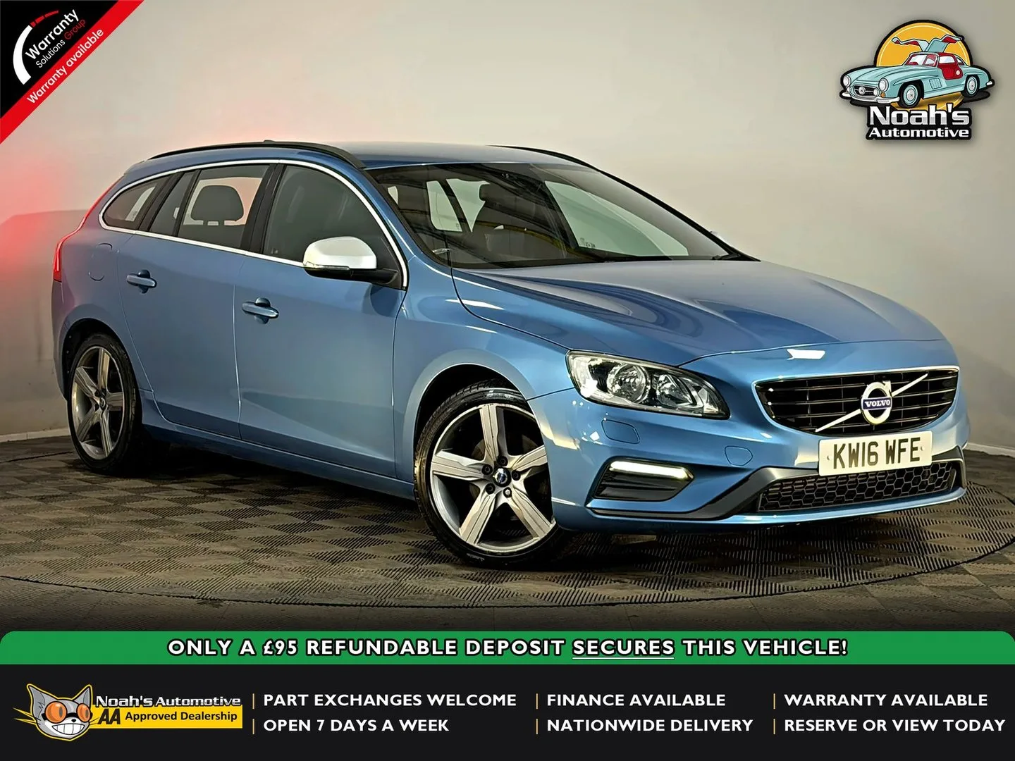 2016 Volvo V60 D3 R-DESIGN NAV 2.0 MANUAL