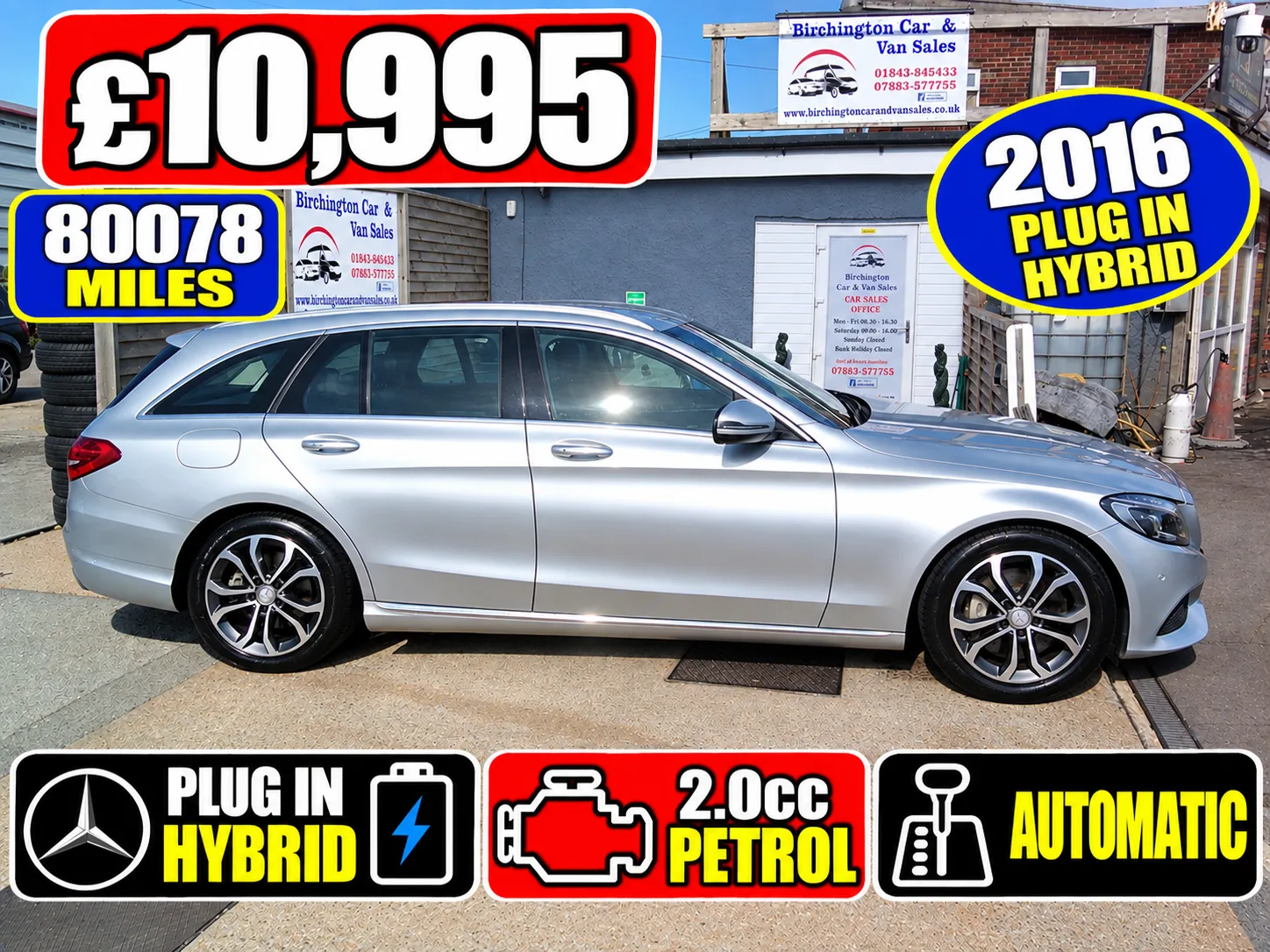 2016 Mercedes-Benz C Class 2.0 C350e 6.4kWh Sport
