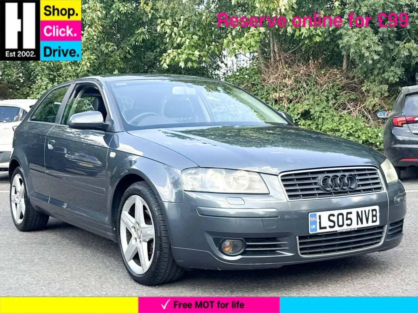 2005 Audi A3 2.0 FSI Sport Hatchback 3dr Petrol Manual (178 g/km, 150 bhp)