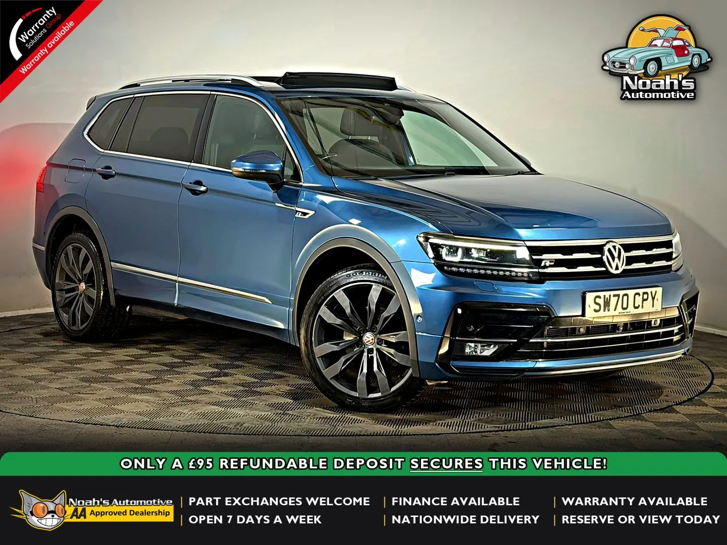 2020 Volkswagen Tiguan Allspace ALLSPACE R-LINE TECH 1.5 TSI EVO 150 DSG AUTOMATIC 7 SEATER