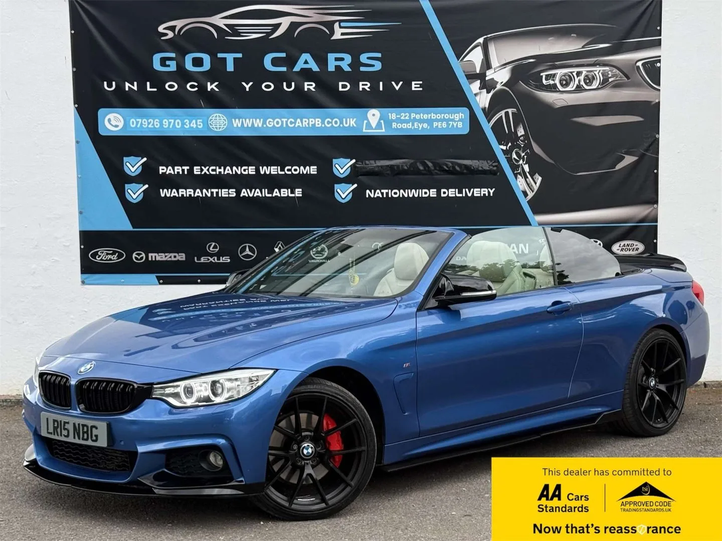 2015 BMW 4 Series 3.0 435d M Sport Convertible 2dr Diesel Auto xDrive Euro 6 (s/s) (313 ps)