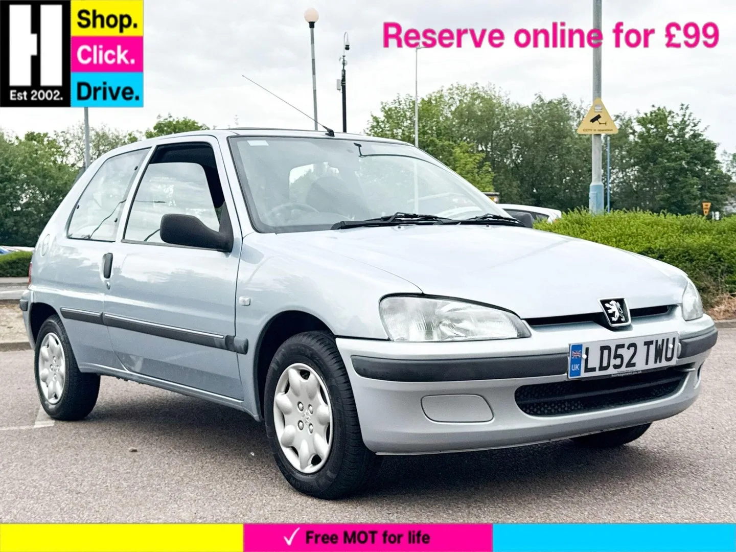 2002 Peugeot 106 1.1 Independence Limited Edition Hatchback 3dr Petrol Manual (145 g/km, 60