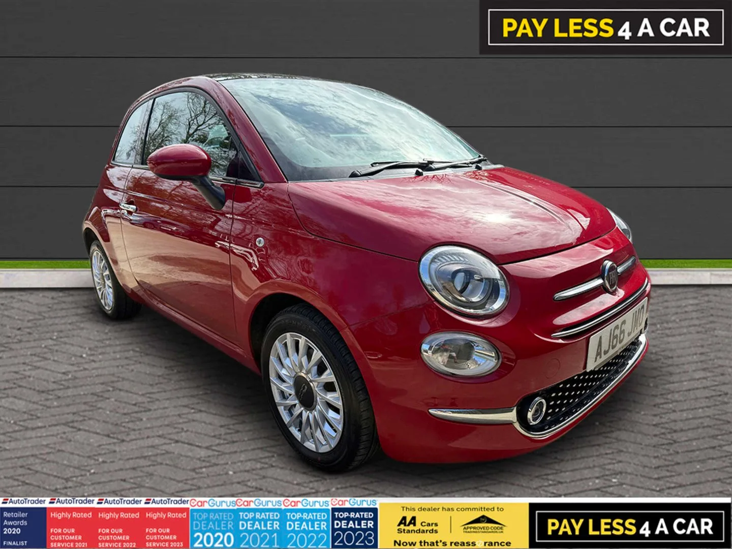 2016 Fiat 500 1.2 500 Lounge 3dr