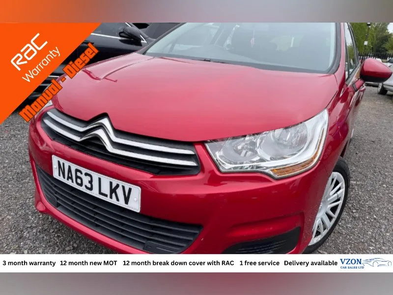 2013 Citroen C4 1.6 HDi 16V VTR Hatchback 5dr Diesel Manual Euro 5 (90 ps)