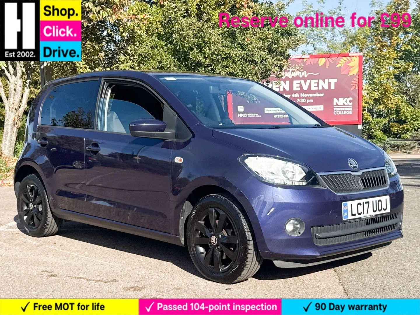 2017 Skoda Citigo 1.0 MPI Colour Edition Hatchback 5dr Petrol Manual Euro 6 (60 ps)
