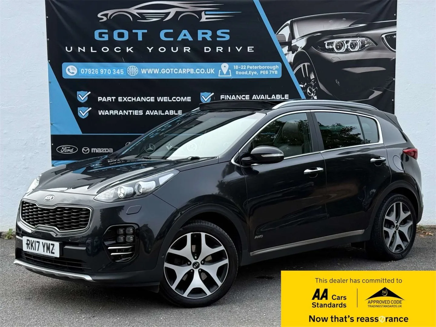 2017 Kia Sportage 1.6 T-GDi GT-Line S SUV 5dr Petrol DCT AWD Euro 6 (174 bhp)
