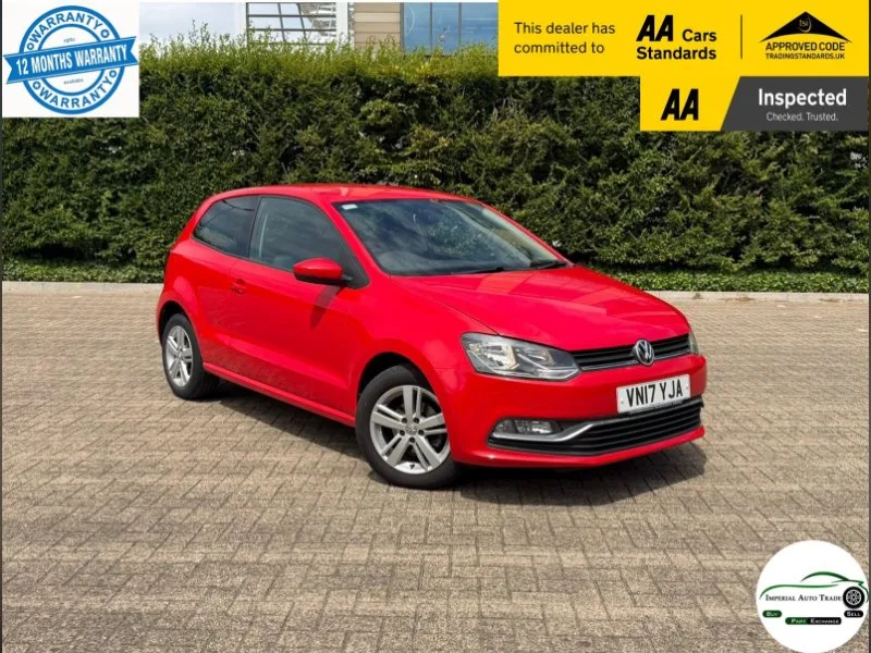 2017 Volkswagen Polo 1.0 BlueMotion Tech Match Edition Hatchback 3dr Petrol Manual Euro 6 (s/s) (60 ps)