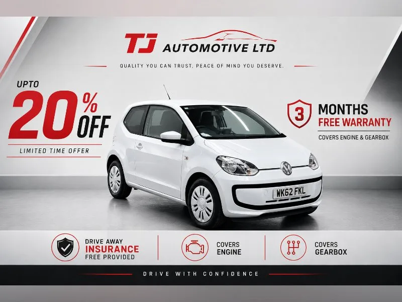 2013 Volkswagen UP! 1.0 Take up Hatchback 3dr Petrol Automatic (60 ps)