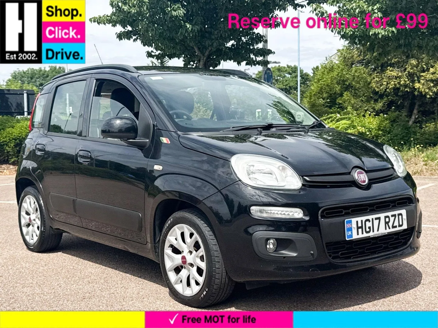 2017 Fiat Panda 1.2 Lounge Hatchback 5dr Petrol Manual Euro 6 (69 bhp)
