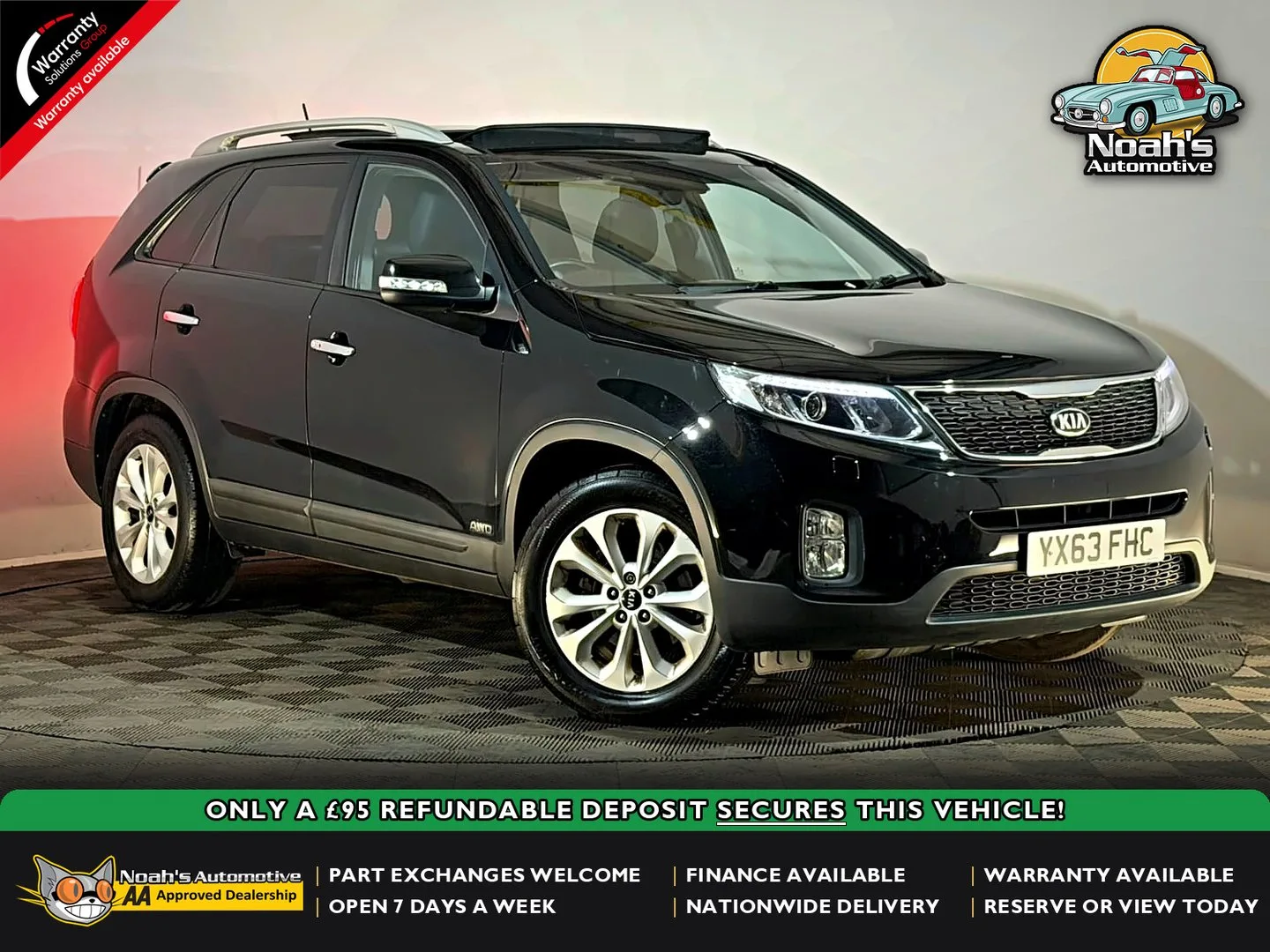 2013 Kia Sorento CRDI KX-3 SAT NAV