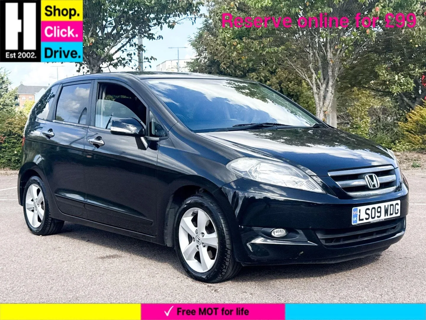 2009 Honda FR-V 1.8 i-VTEC ES MPV 5dr Petrol Automatic (190 g/km, 138 bhp)