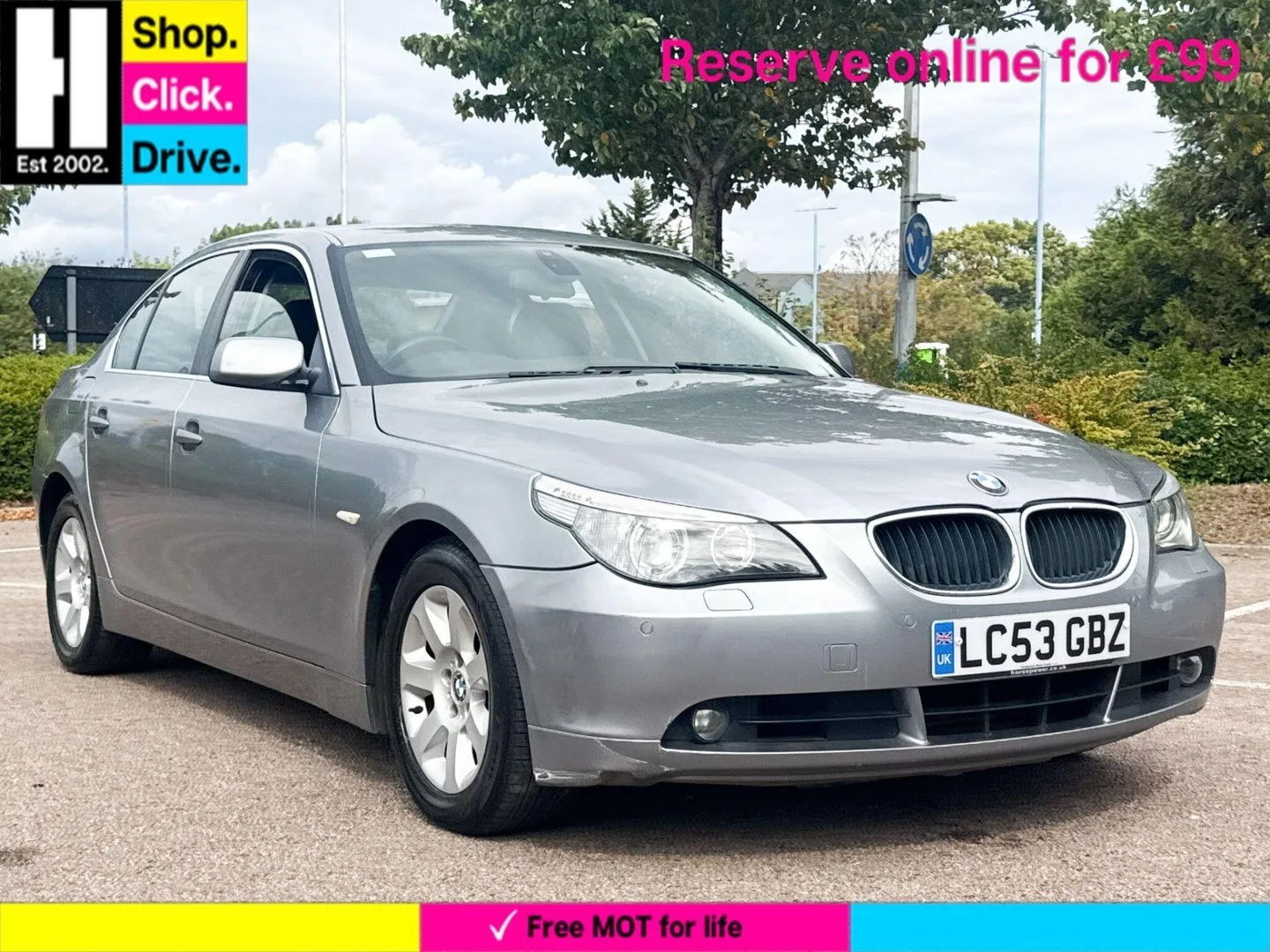 2003 BMW 5 Series 2.5 525i SE Saloon 4dr Petrol Auto Euro 3 (192 bhp)