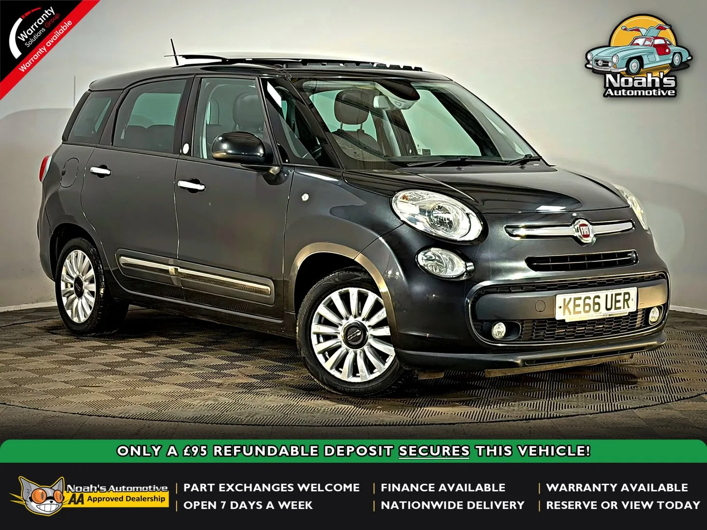 2017 Fiat 500L MPW LOUNGE 1.6 MULTIJET MANUAL 7 SEATER