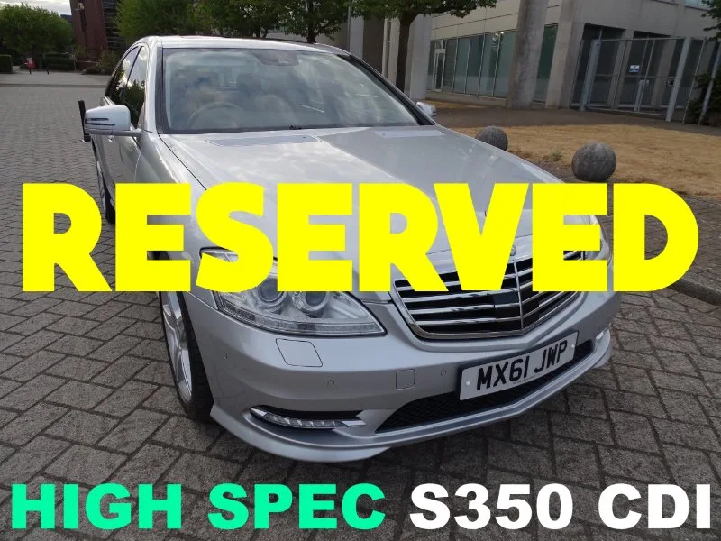 2011 Mercedes-Benz S Class 3.0 S350 V6 BlueTEC Saloon 4dr Diesel G-Tronicplus Euro 6 (258 ps)