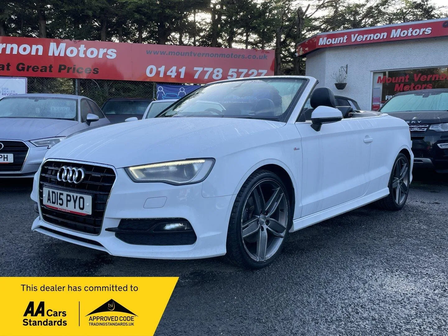 2015 Audi A3 2.0 TDI S line Convertible 2dr Diesel S Tronic quattro Euro 6 (s/s) (184 ps
