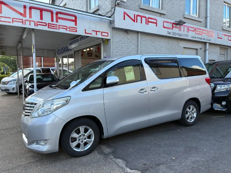 2010 Toyota Alphard 240x 2.4 petrol automatic 8 seater low miles BIMTA JERVIC MILEAGE CERTIFICATED, APPLE CARPLAY UK SAT NAV Stereo upgrade