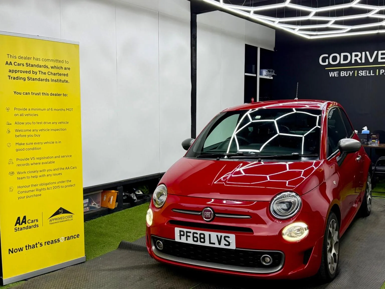 2018 Fiat 500 1.2 S Euro 6 (s/s) 3dr