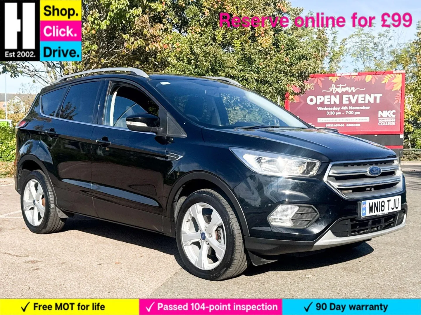 2018 Ford Kuga 1.5T EcoBoost Zetec SUV 5dr Petrol Manual Euro 6 (s/s) (150 ps)