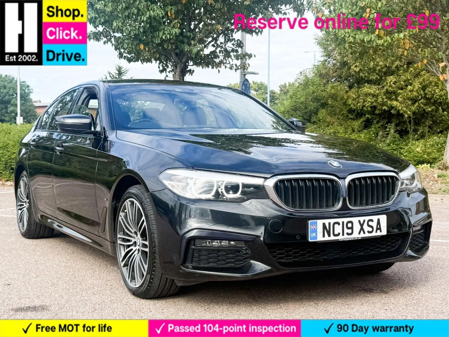 2019 BMW 5 Series 2.0 530e 9.2kWh M Sport Saloon 4dr Petrol Plug-in Hybrid Auto Euro 6 (s/s)