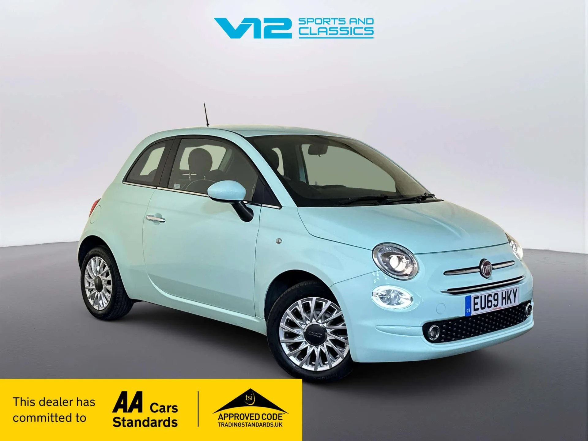 2019 Fiat 500 1.2 Lounge Hatchback 3dr Petrol Manual Euro 6 (s/s) (69 bhp)