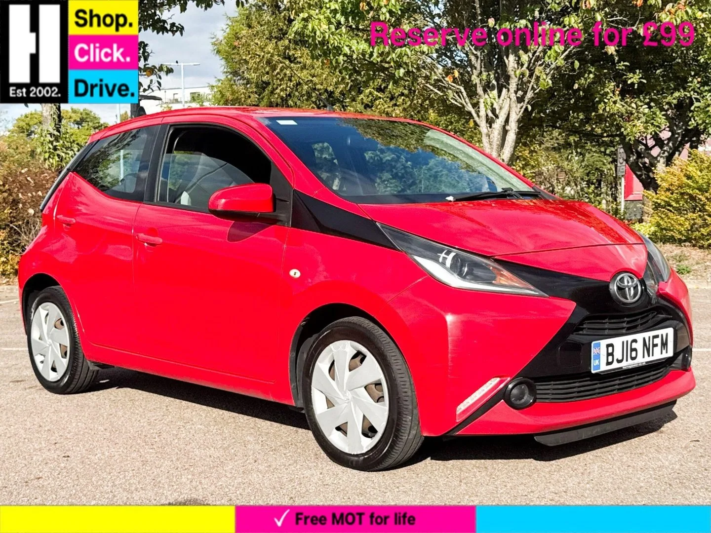 2016 Toyota Aygo 1.0 VVT-i x-play Hatchback 5dr Petrol Manual Euro 6 (Safety Sense) (68 ps)