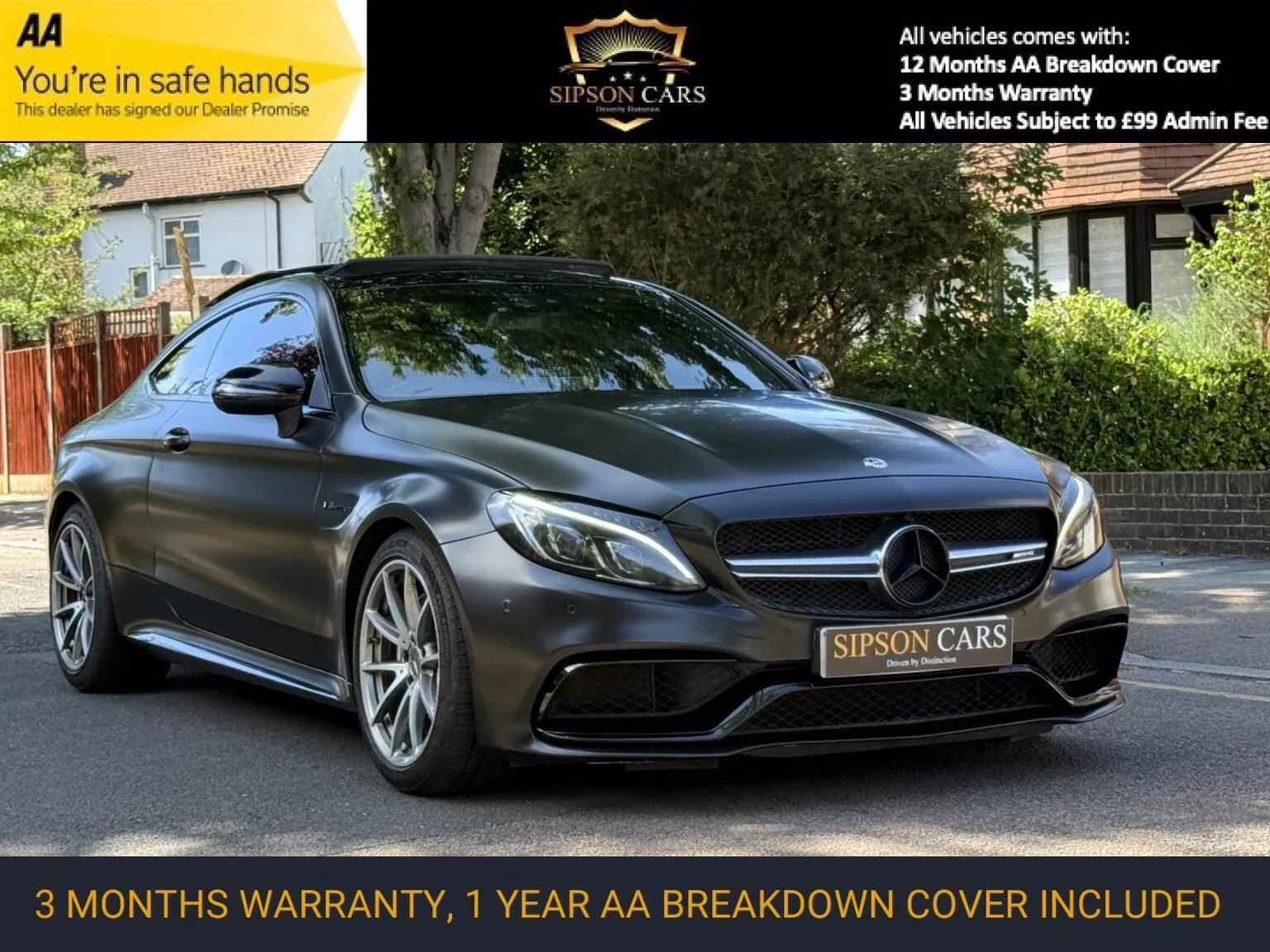 2018 Mercedes-Benz C Class 4.0 C63 V8 BiTurbo AMG (Premium) SpdS MCT Euro 6 (s/s) 2dr