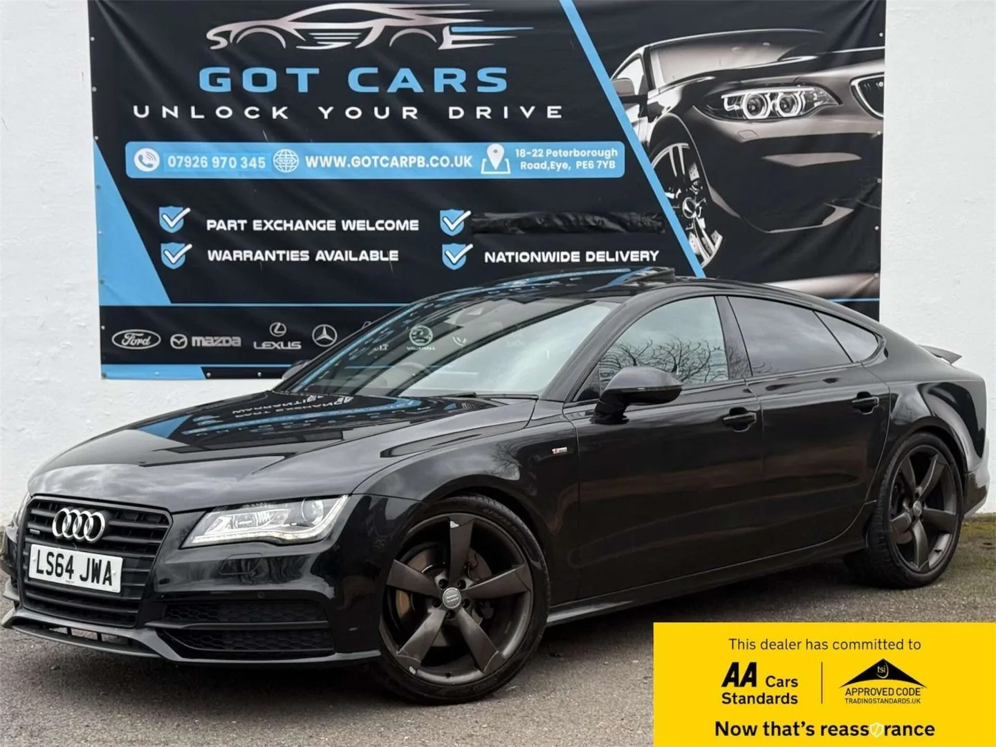 2014 Audi A7 3.0 TDI V6 Black Edition Sportback S Tronic quattro Euro 5 (s/s) 5dr