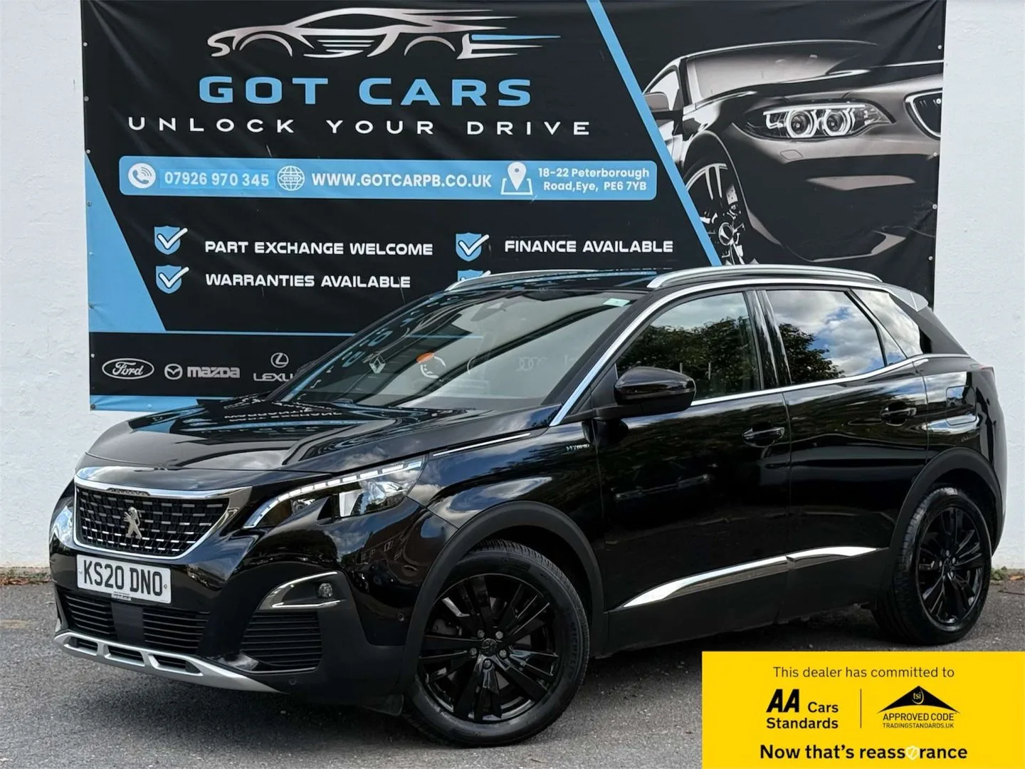 2020 Peugeot 3008 1.6 13.2kWh GT Line SUV 5dr Petrol Plug-in Hybrid e-EAT Euro 6 (s/s) (225 p