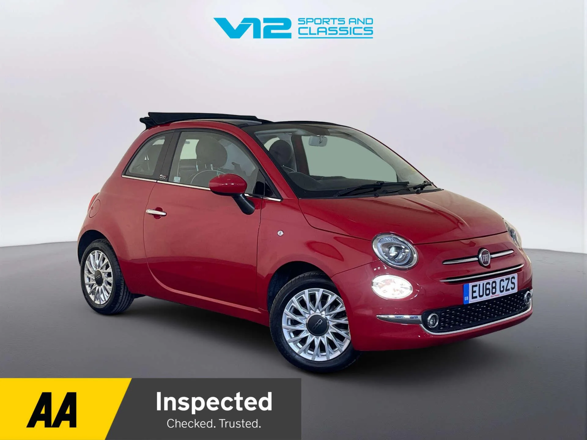 2018 Fiat 500C 1.2 Lounge Convertible 2dr Petrol Manual Euro 6 (s/s) (69 bhp)