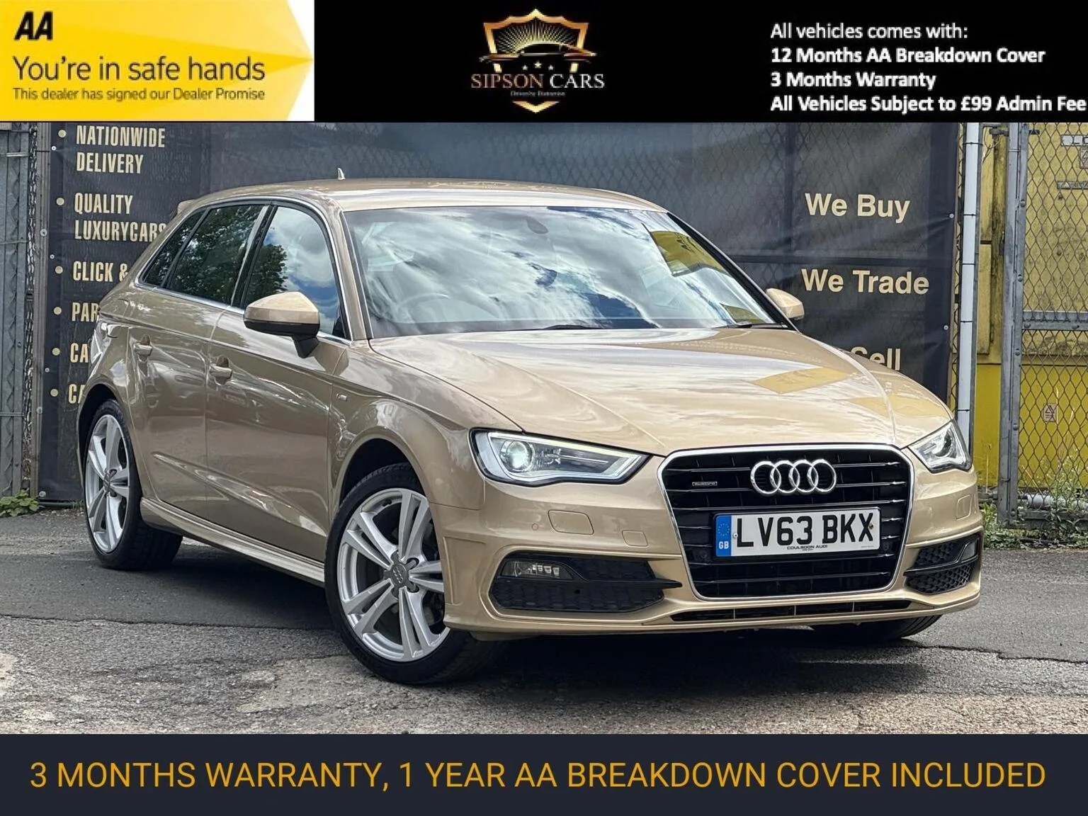 2013 Audi A3 1.8 TFSI S line Sportback S Tronic Euro 6 (s/s) 5dr