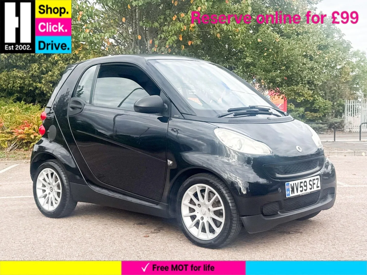 2009 smart Fortwo Coupe 1.0 Passion Coupe 2dr Petrol SoftTouch Euro 5 (84 bhp)