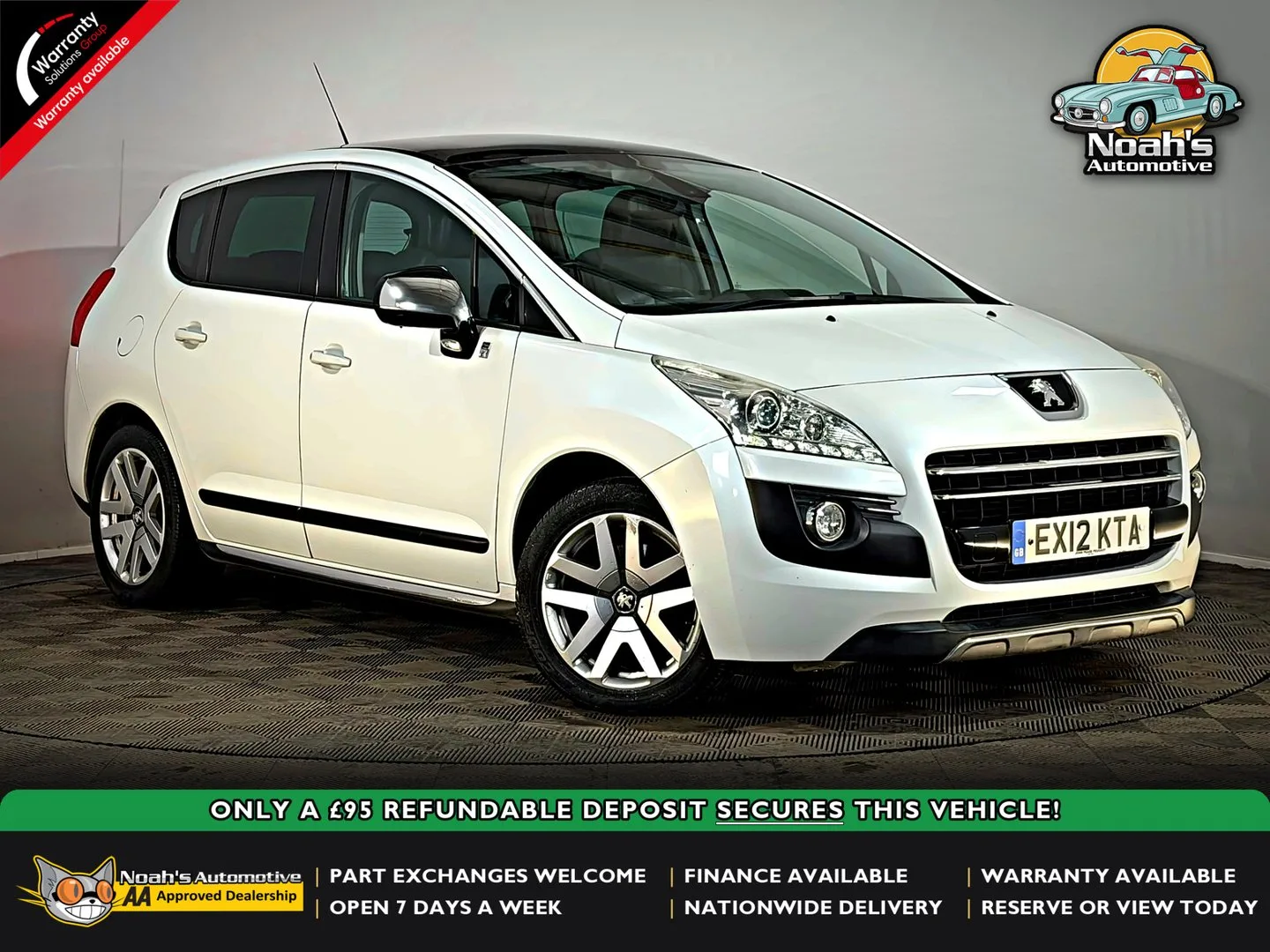 2012 Peugeot 3008 HYBRID4 2.0 HDI DIESEL HYBRID AUTOMATIC 4WD