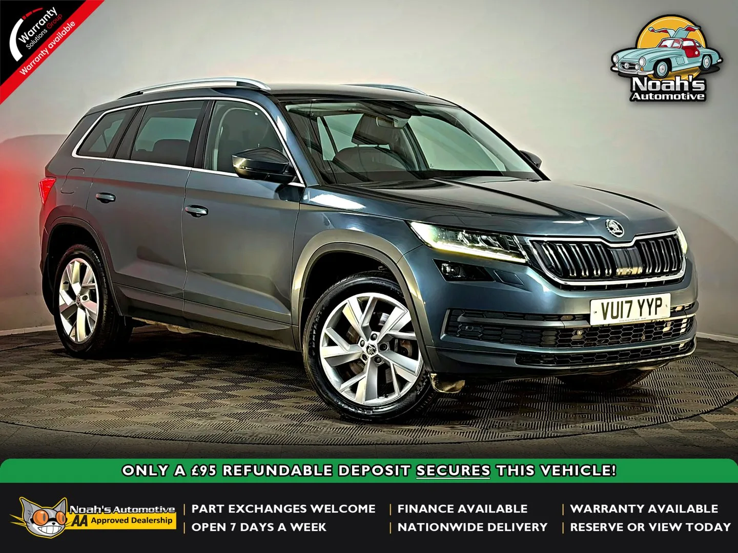 2017 Skoda Kodiaq EDITION 2.0 TDI DSG 4X4 AUTOMATIC 7 SEATER