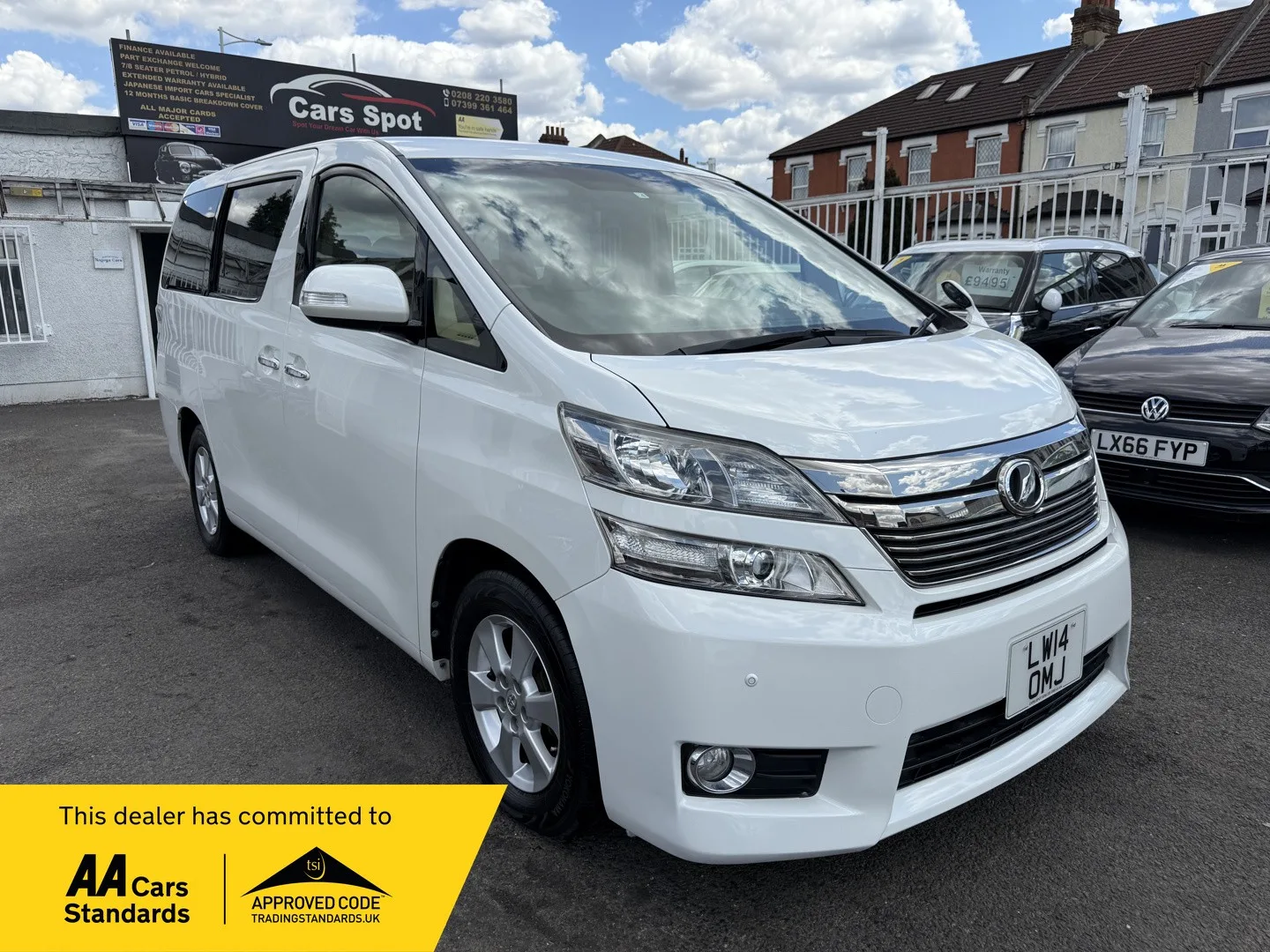 2014 Toyota Vellfire 2.4 Petrol Auto 8 Seats VERIFIED MILES FRESH IMPORT FINANCE AVB