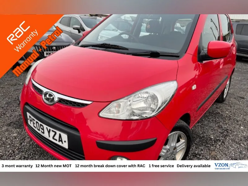 2009 Hyundai i10 1.2 Comfort Hatchback 5dr Petrol Manual Euro 4 (77 bhp)