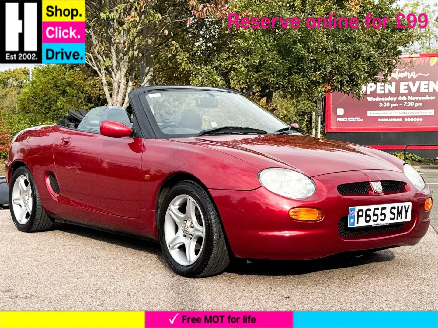 1997 MG MGF 1.8i VVC Convertible 2dr Petrol Manual (190 g/km, 143 bhp)