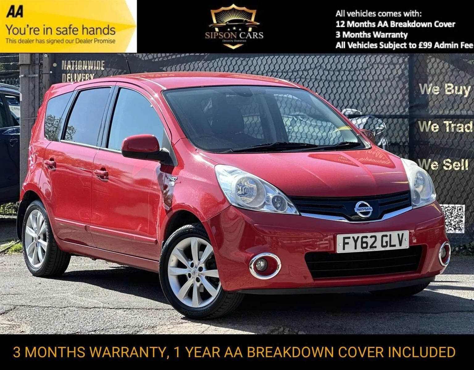 2012 Nissan Note 1.6 16V n-tec+ Auto Euro 5 5dr