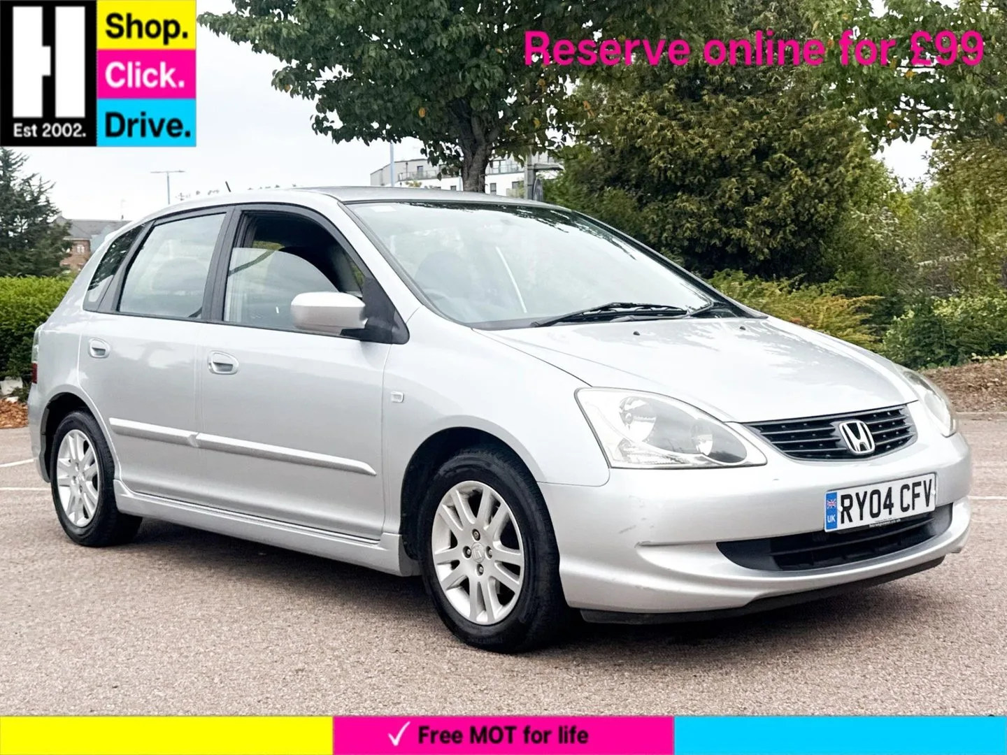 2004 Honda Civic 1.4i SE Hatchback 5dr Petrol Manual (153 g/km, 89 bhp)